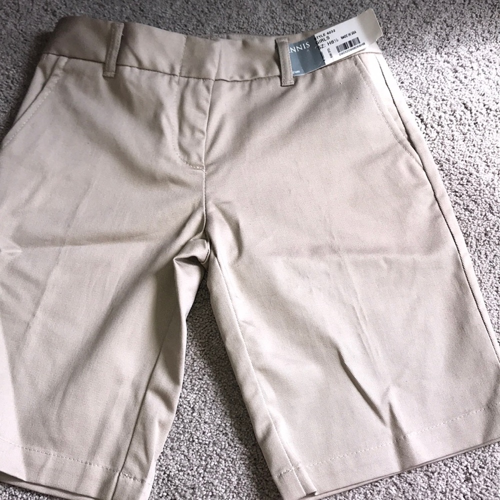 NWOT 8+ school uniform stretch shorts